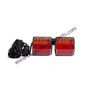 16LED Double Color Magnetic Tail Light Kit (Red & Yellow Lampshade)