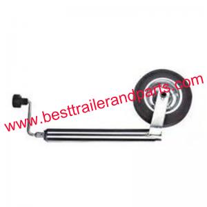 48mm Jockey Wheel With 200*50mm Rubber Wheel Metal Rim