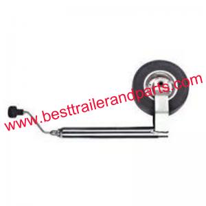 48mm Jockey Wheel With 220*65mm Rubber Wheel Metal Rim
