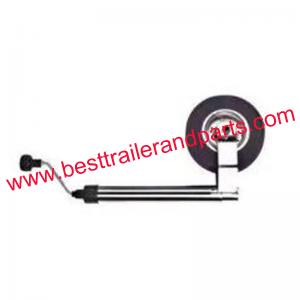 48mm Jockey Wheel With Rainproof Cap 220*65mm Rubber Wheel Metal Rim