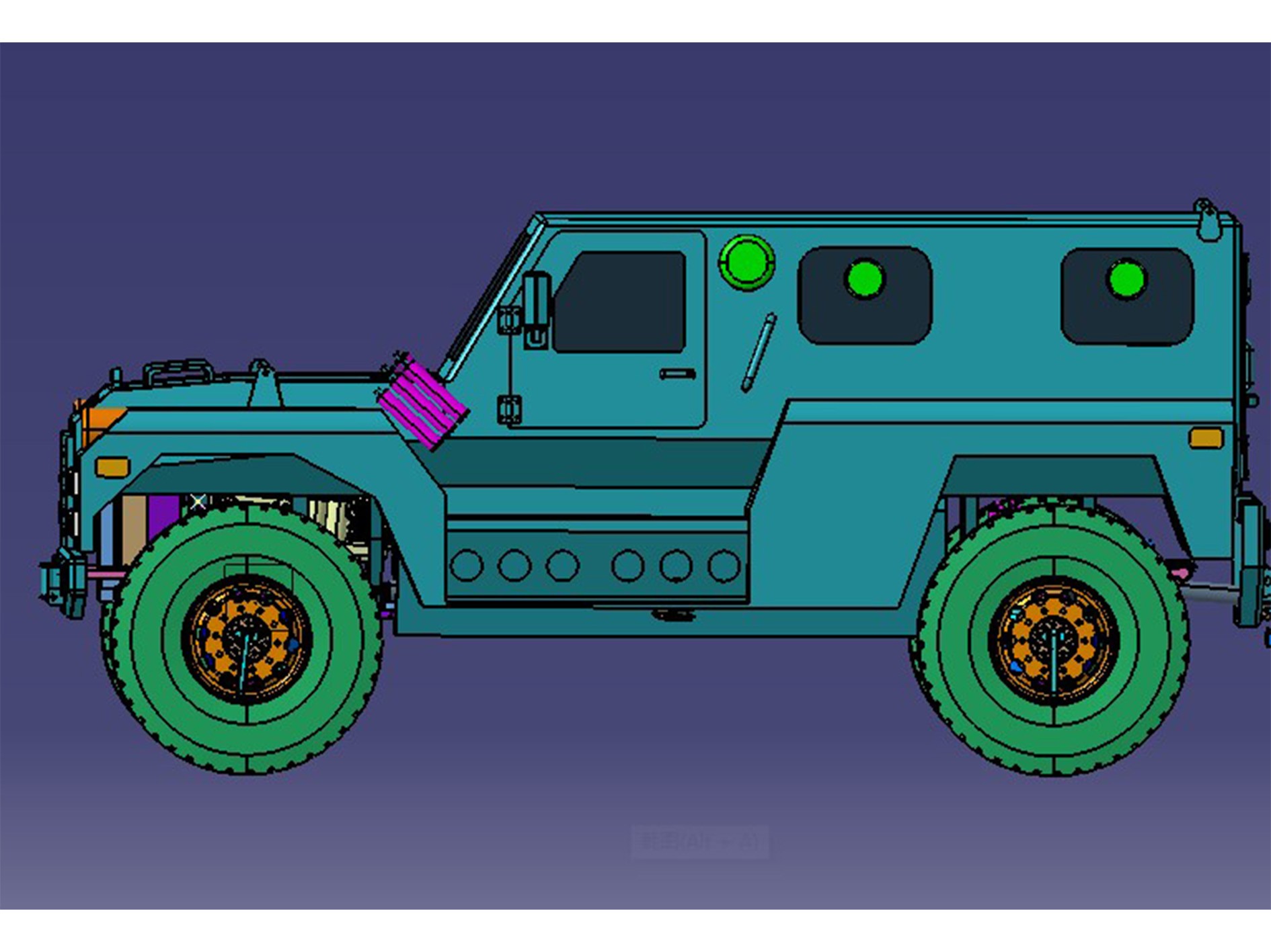 4X4 Independent Suspension Bulletproof Vehicle