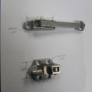 6” SPRING LOADED DOOR HOLDER POLISH ALUMINIUM 
