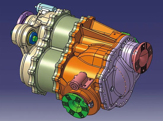 6X6 8X8 Heavy-duty Through Axle Reducer Assembly  