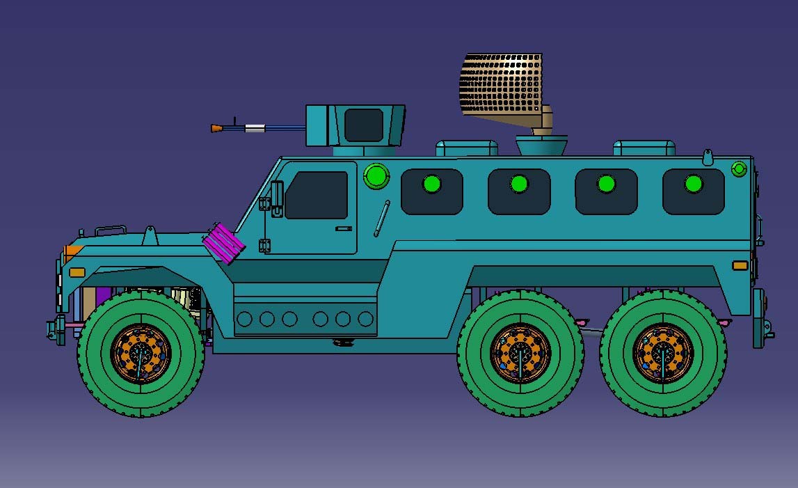  6X6 Independent Suspension Bulletproof Vehicle