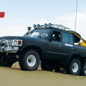 6X6 Black Pickup Truck