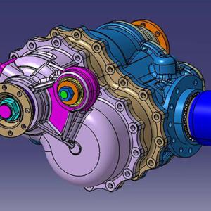 6x6 8x8 7-9T through bridge main reducer assembly 