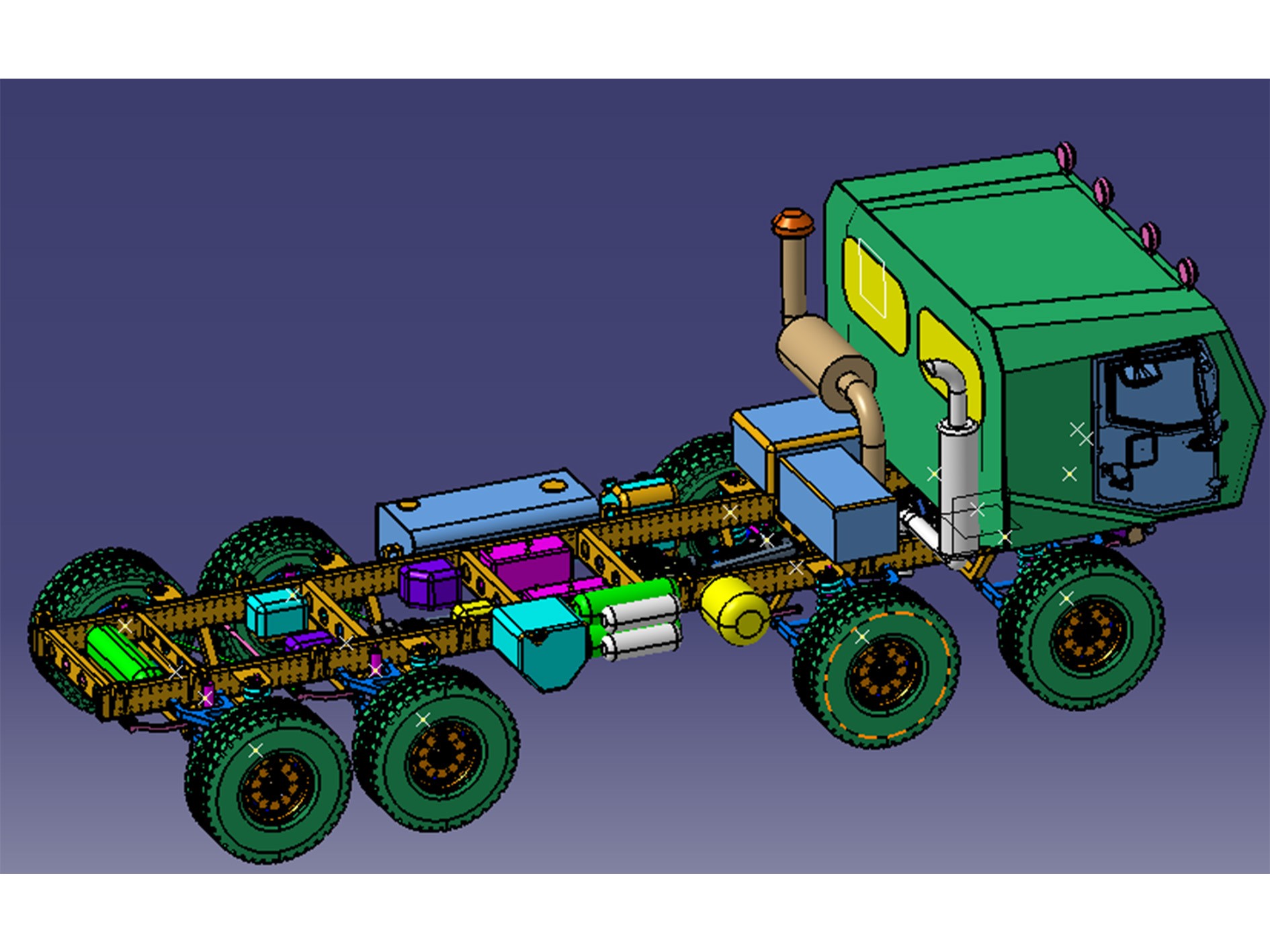 8X8 Independent Suspension Truck Chassis
