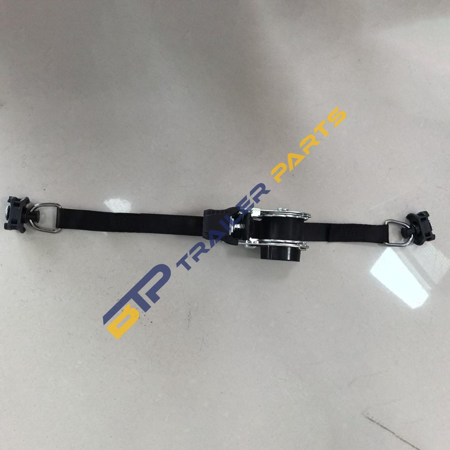 AUTOMATIC RETRACTABLE TIE DOWN STRAPS RATCHET LASHING BELT WITH SINGLE STUD FITTING