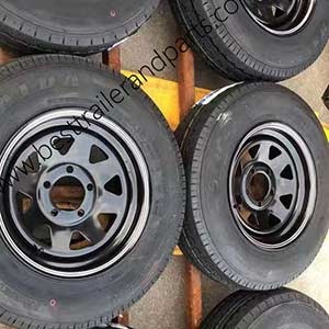 Black Trailer Wheel