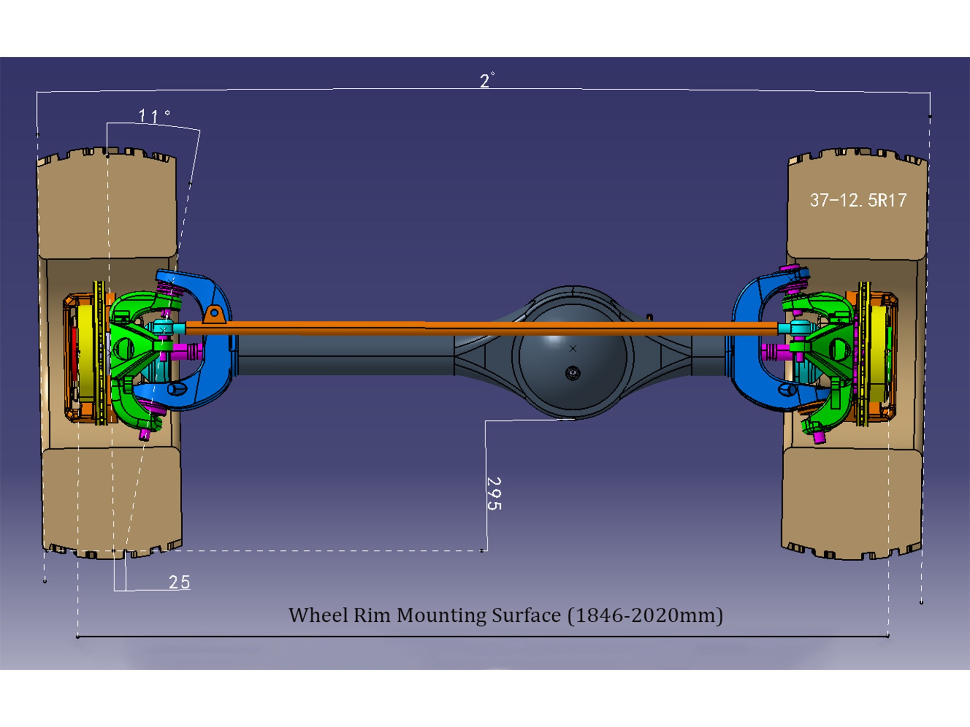 Front Axle Non-independent Suspension 300