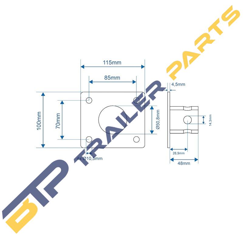 HEAVY JACK SUPPORT BRACKET