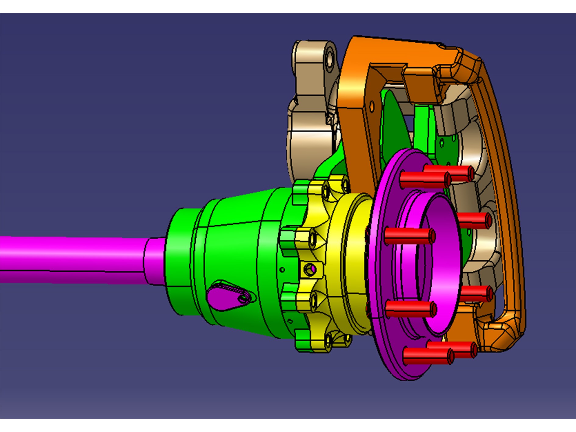 Hub Unit Assembly (with differential lock) 
