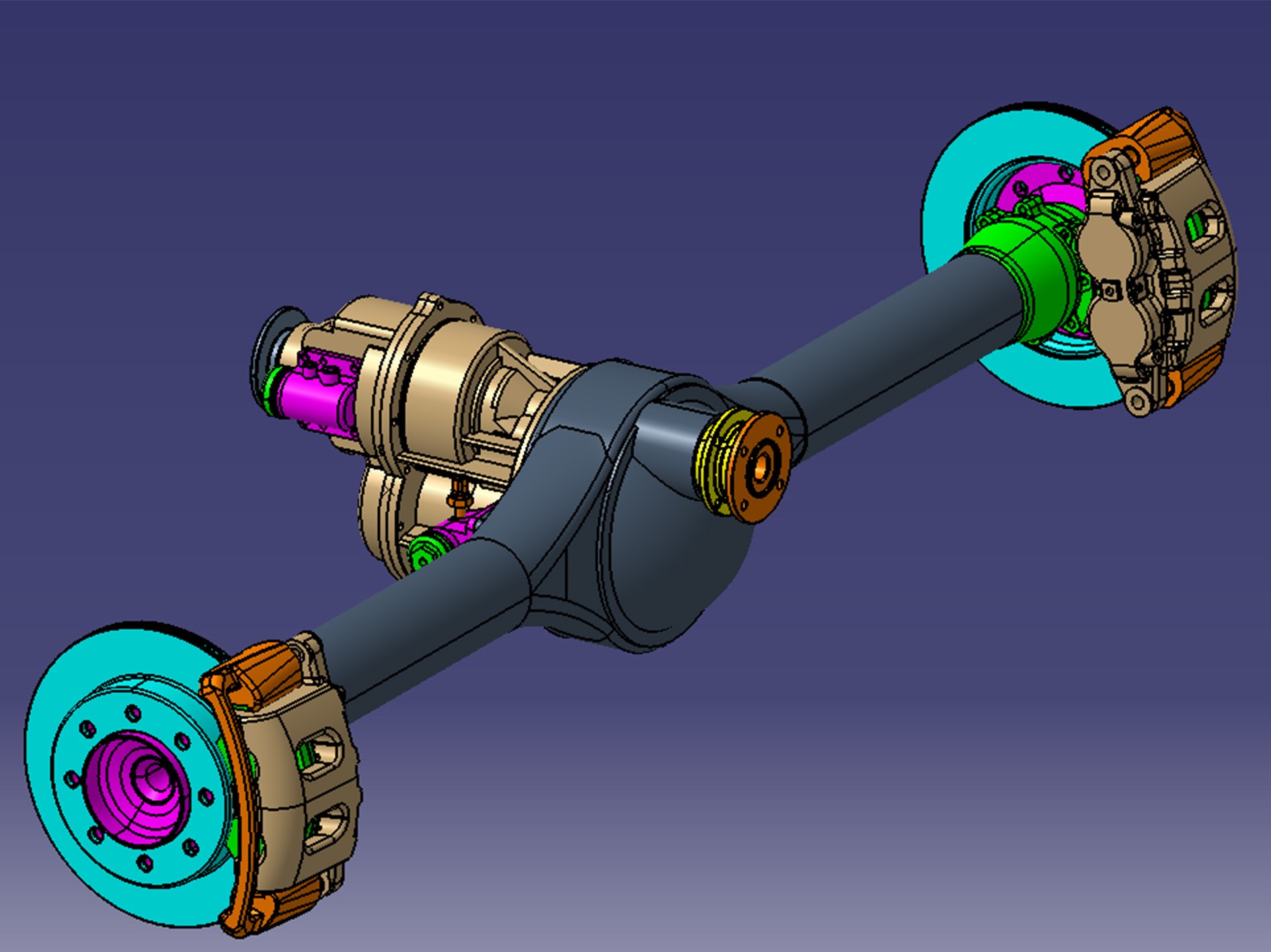 Mid Axle Non-independent Suspension 350