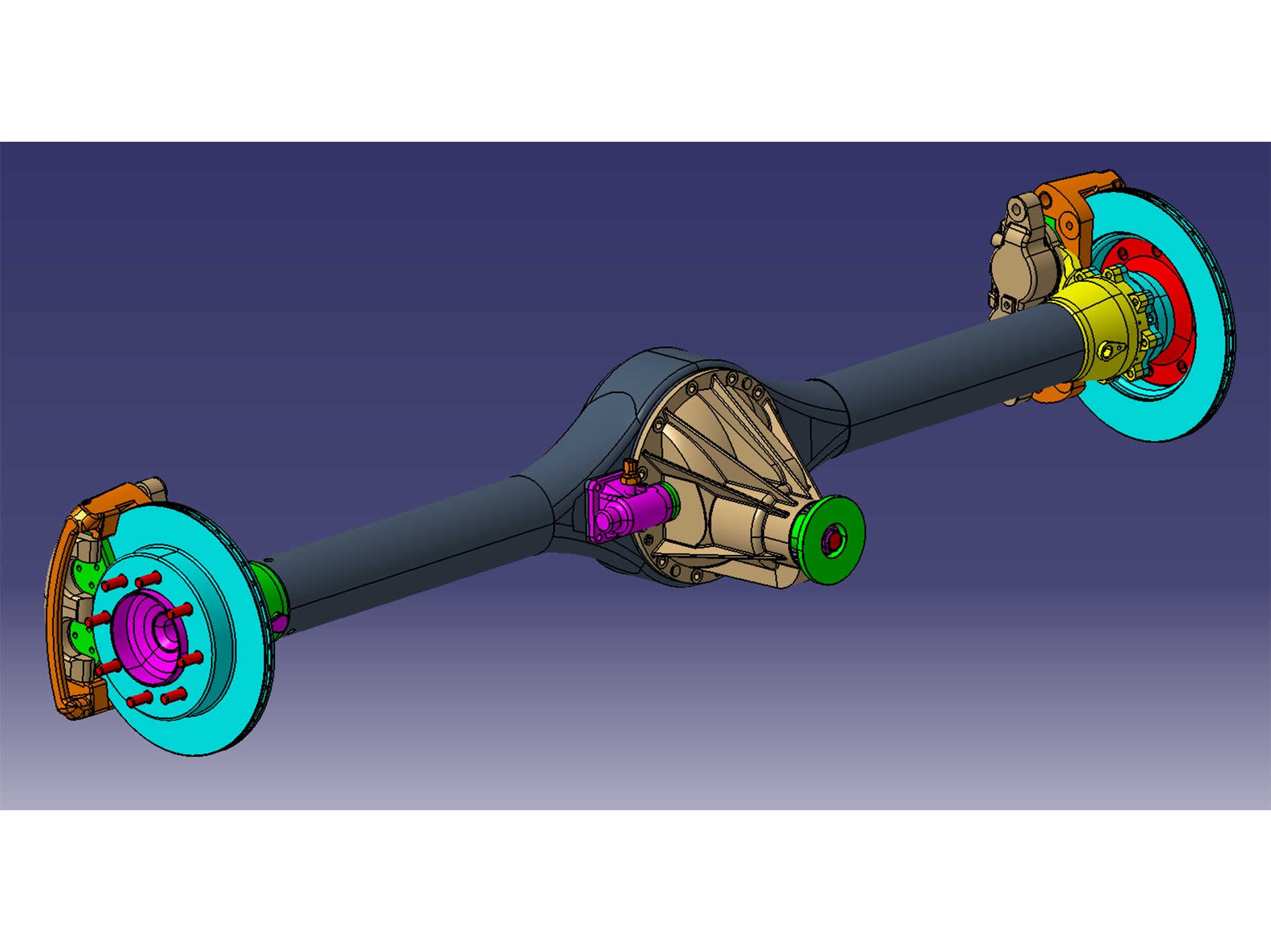 Rear Axle Non-independent Suspension 350