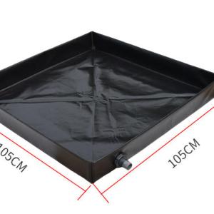 Roof side shower tent basin
