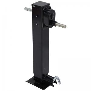 12K SQUARE 2-SPEED JACK W/ CRANK - DROP LEG W/ SPRING RETURN - SIDEWIND - 25-7/8